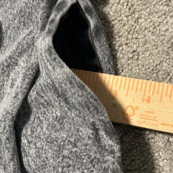 Who What Wear Small Dress 100% Cotton Denim Long Sleeve Stone Wash Black NWT - Picture 6 of 11